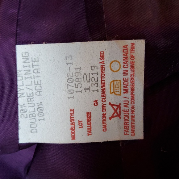 J. Michaels Purple Wool 💜  Blazer - Picture 7 of 7